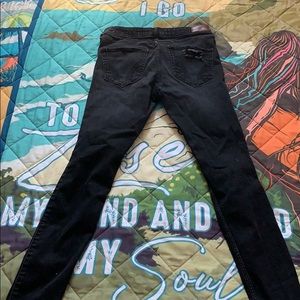 Black ripped jeans
